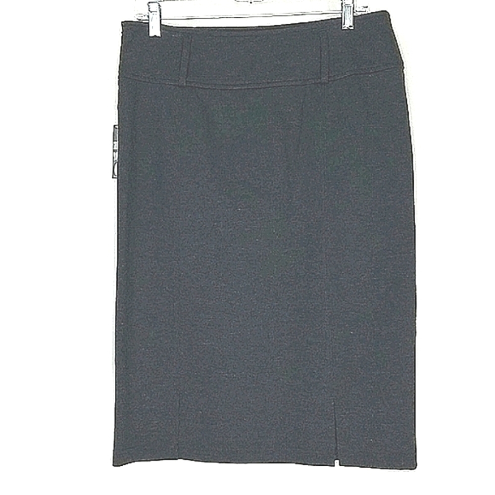 Skirt Midi Sharon Young Pencil charcoal gray lined New NWT VINTAGE - Picture 2 of 8